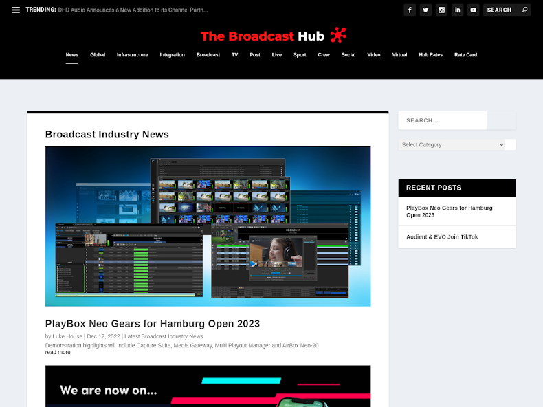 Download the biggest news app for the Broadcast Industry