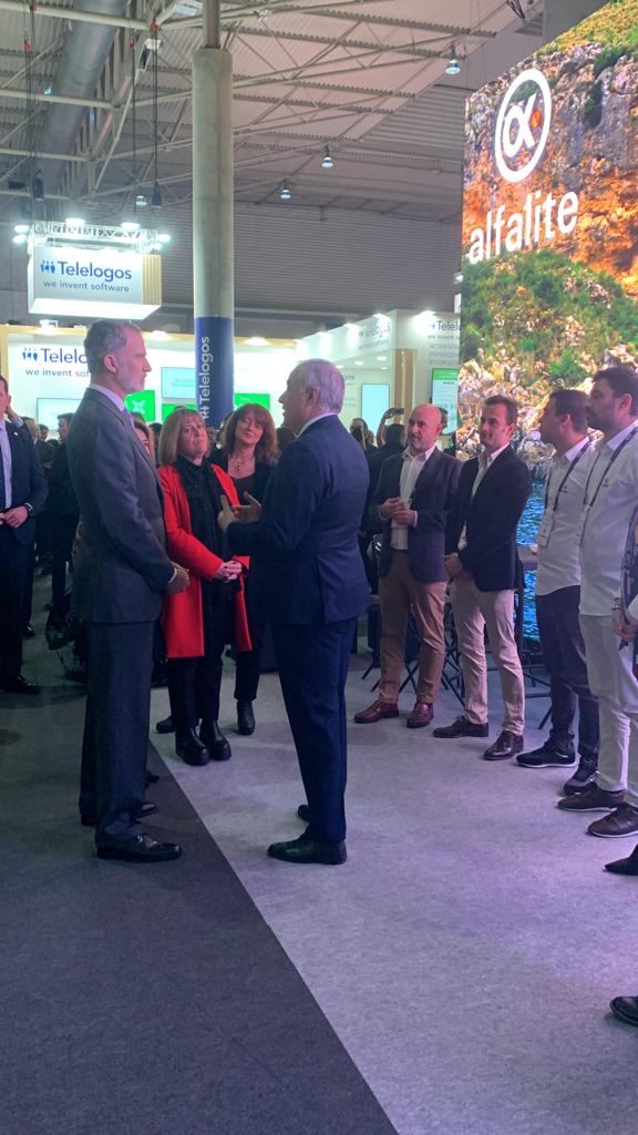 Alfalite welcomes Spains King Felipe VI in its company stand at ISE 2023 2